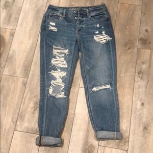 American Eagle Boyfriend Destroyed Jeans